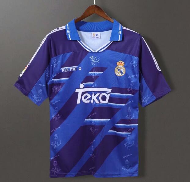 1994-96 Real Madrid Retro Away Kit Soccer Jersey